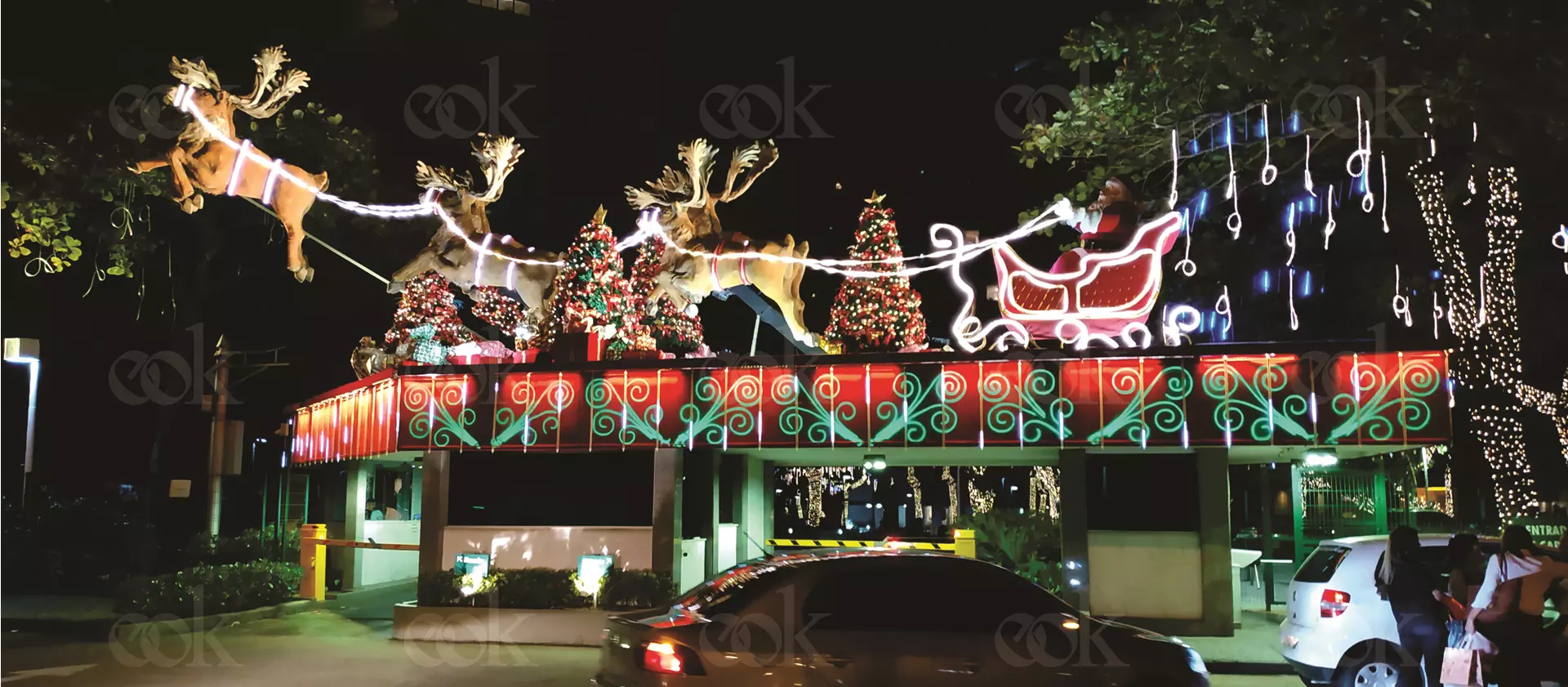 Iluminação decorativa para eventos culturais e festivos